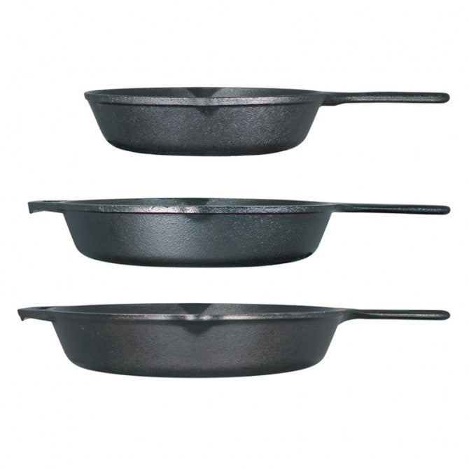 Pack de 3 poêles Lodge en fonte  Tramontina
